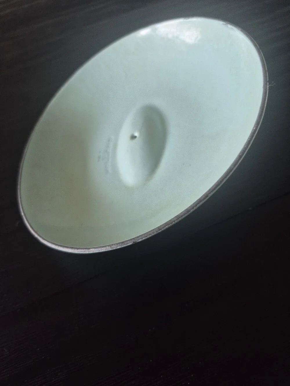 Vintage DRU Holland Enamel Cast Iron Lid 8